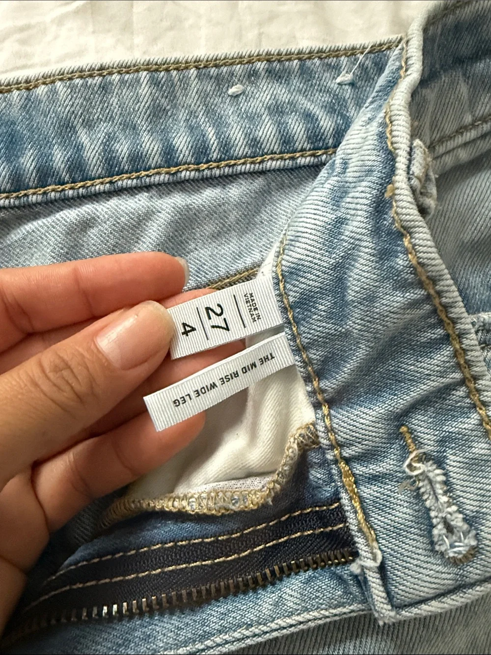 LOFT Light Blue Wide-Leg Jeans